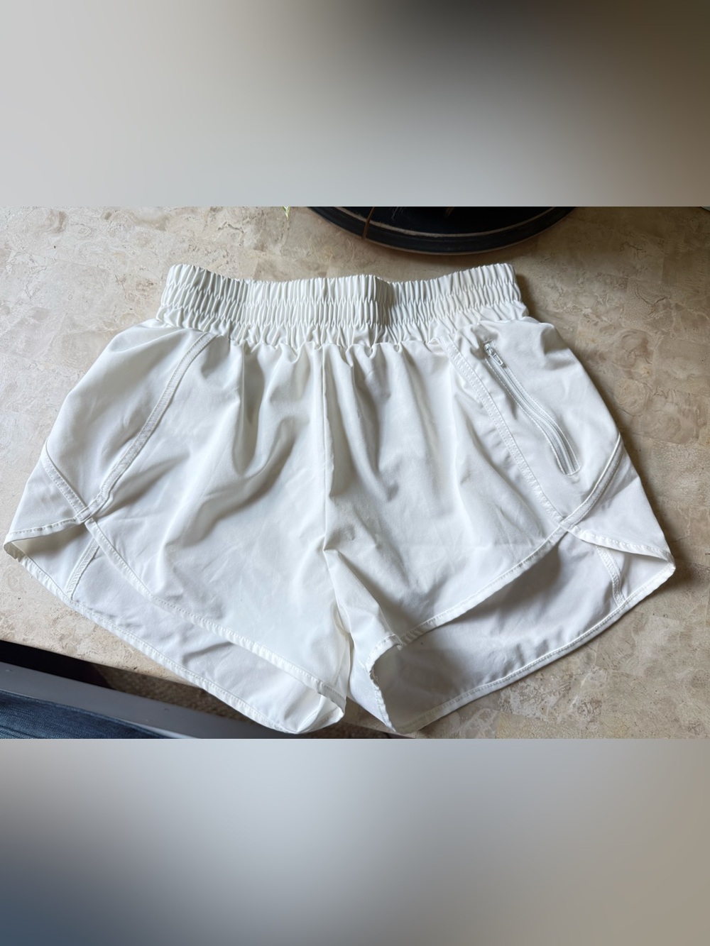 Women’s Lightweight White Athletic Shorts